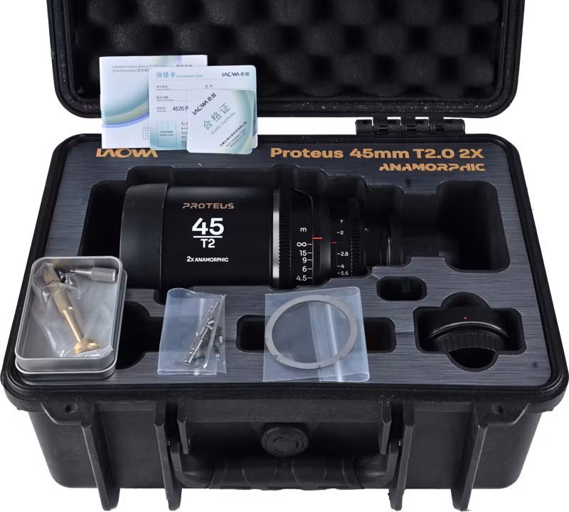 Laowa Proteus 2X Anamorphic 45mm T2 - Silver - Arri PL/Canon EF