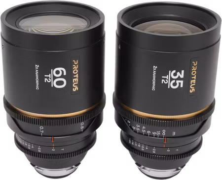 Laowa Proteus 2X Anamorphic 2-Lens Bundle Set A (35mm, 60mm) - Amber - Arri PL/Canon EF