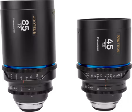 Laowa Proteus 2X Anamorphic 2-Lens Bundle Set B (45mm, 85mm) - Blue - Arri PL/Canon EF