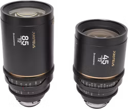 Laowa Proteus 2X Anamorphic 2-Lens Bundle Set B (45mm, 85mm) - Amber - Arri PL/Canon EF