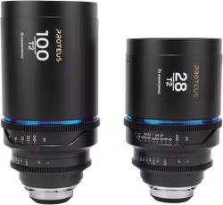 Laowa Proteus 2X Anamorphic 2-Lens Bundle Set C (28mm, 100mm) - Blue - Arri PL/Canon EF