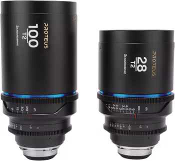 Laowa Proteus 2X Anamorphic 2-Lens Bundle Set C (28mm, 100mm) - Blue - Arri PL/Canon EF