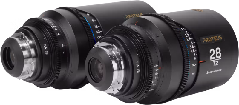Laowa Proteus 2X Anamorphic 2-Lens Bundle Set C (28mm, 100mm) - Blue - Arri PL/Canon EF