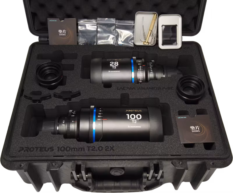 Laowa Proteus 2X Anamorphic 2-Lens Bundle Set C (28mm, 100mm) - Blue - Arri PL/Canon EF