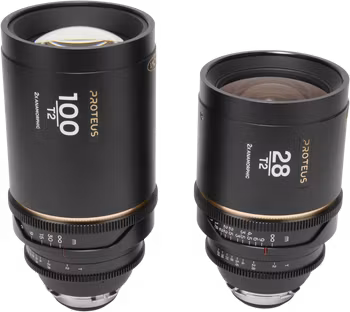Laowa Proteus 2X Anamorphic 2-Lens Bundle Set C (28mm, 100mm) - Amber - Arri PL/Canon EF