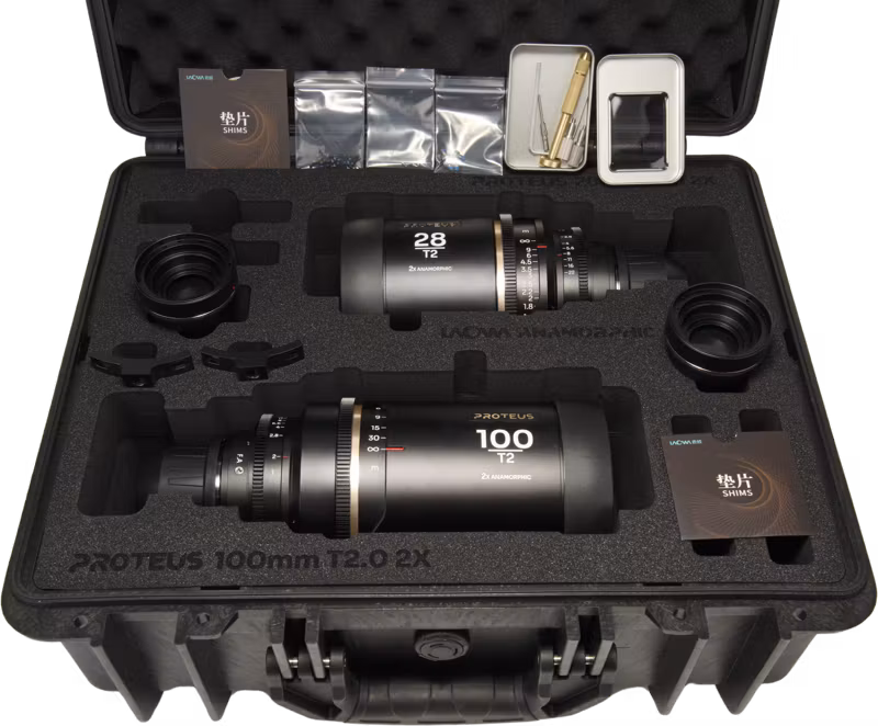 Laowa Proteus 2X Anamorphic 2-Lens Bundle Set C (28mm, 100mm) - Amber - Arri PL/Canon EF