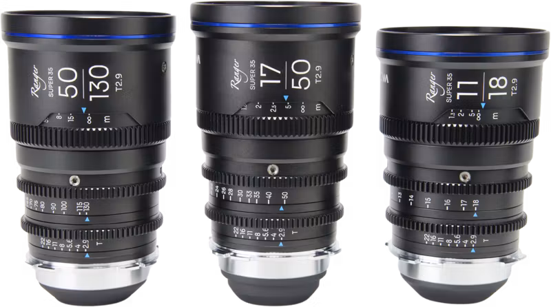 Laowa Ranger S35 (11-18mm, 17-50mm, 50-130mm)  Cine Lens - 3 Lens Bundle - Arri PL