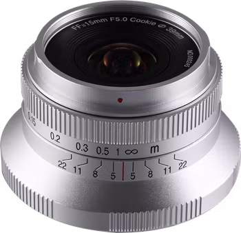 Laowa 15mm f/5 Cookie FF  (Auto Aperture - Silver) - Sony FE