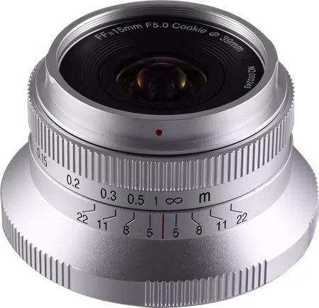 Laowa 15mm f/5 Cookie FF  (Auto Aperture - Silver) - Sony FE