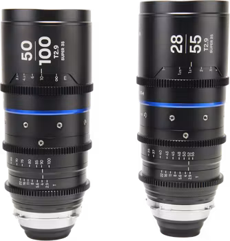 Laowa Nanomorph S35 Zoom 2-Lens Bundle  (28-55mm, 50-100mm) (Blue) - Arri PL