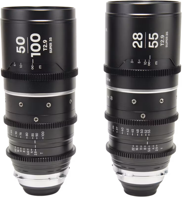 Laowa Nanomorph S35 Zoom 2-Lens Bundle  (28-55mm, 50-100mm) (Silver) - Arri PL
