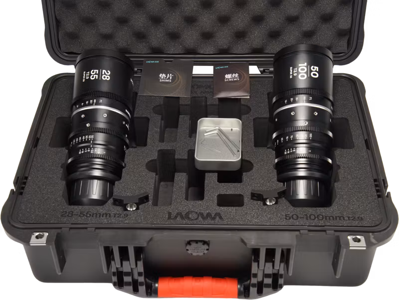 Laowa Nanomorph S35 Zoom 2-Lens Bundle  (28-55mm, 50-100mm) (Silver) - Arri PL