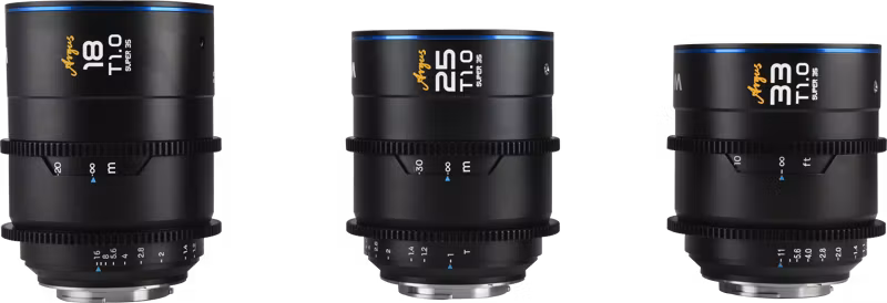 Laowa Argus S35 Cine 3-Lens Bundle (18mm,25mm,33mm) - Sony E