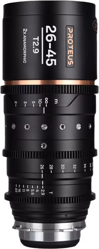 Laowa Proteus Zoom 2X Anamorphic 26-45mm T2.9 - Amber -  Arri PL/Canon EF