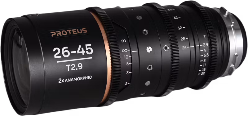 Laowa Proteus Zoom 2X Anamorphic 26-45mm T2.9 - Amber -  Arri PL/Canon EF