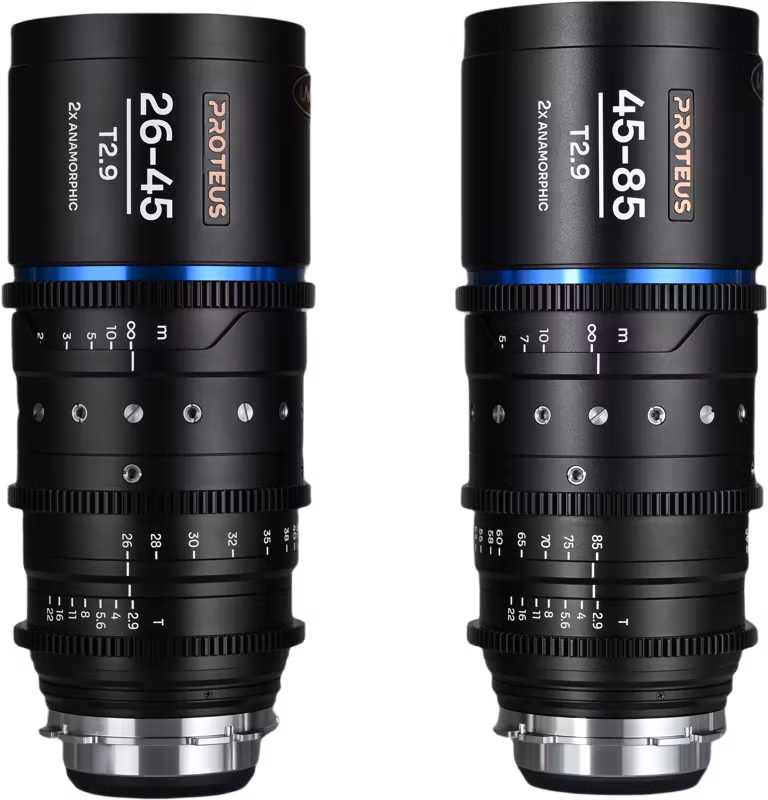 Laowa Proteus Zoom 2X Anamorphic 2-Lens Bundle (26-45mm, 45-85mm) - Blue - Arri PL/Canon EF