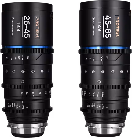 Laowa Proteus Zoom 2X Anamorphic 2-Lens Bundle (26-45mm, 45-85mm) - Blue - Arri PL/Canon EF