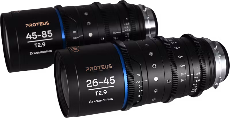 Laowa Proteus Zoom 2X Anamorphic 2-Lens Bundle (26-45mm, 45-85mm) - Blue - Arri PL/Canon EF