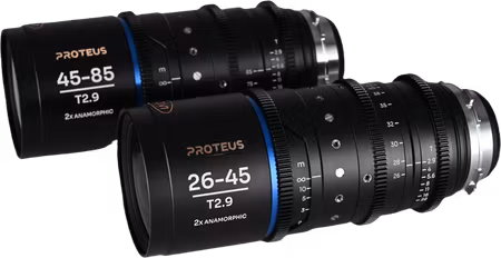 Laowa Proteus Zoom 2X Anamorphic 2-Lens Bundle (26-45mm, 45-85mm) - Blue - Arri PL/Canon EF