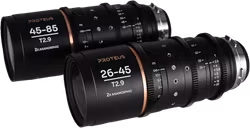 Laowa Proteus Zoom 2X Anamorphic 2-Lens Bundle (26-45mm, 45-85mm) - Amber - Arri PL/Canon EF