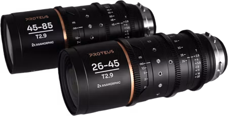 Laowa Proteus Zoom 2X Anamorphic 2-Lens Bundle (26-45mm, 45-85mm) - Amber - Arri PL/Canon EF