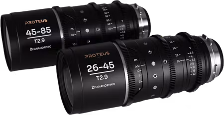 Laowa Proteus Zoom 2X Anamorphic 2-Lens Bundle (26-45mm, 45-85mm) - Silver - Arri PL/Canon EF