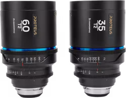 Laowa Proteus 2xAnamorphic 2-Lens Bundle Set A (35mm, 60mm) - Blue - Arri PL/Canon EF (feet)