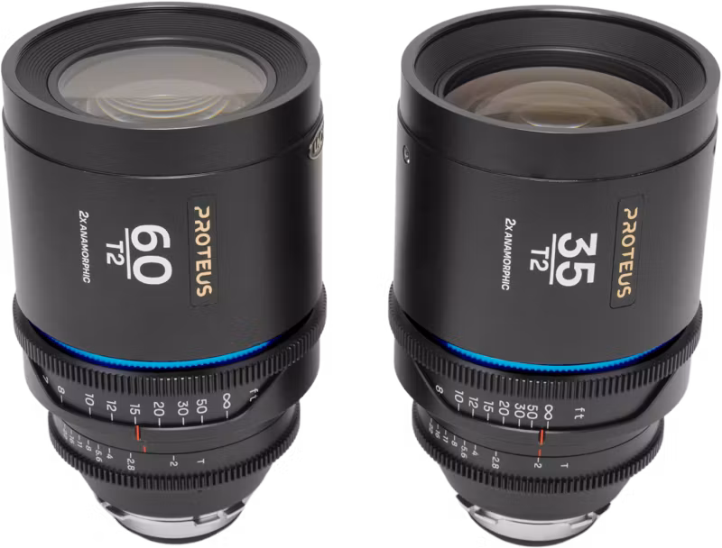 Laowa Proteus 2xAnamorphic 2-Lens Bundle Set A (35mm, 60mm) - Blue - Arri PL/Canon EF (feet)