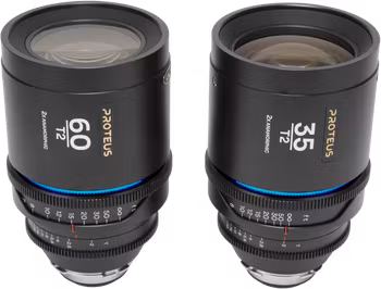 Laowa Proteus 2xAnamorphic 2-Lens Bundle Set A (35mm, 60mm) - Blue - Arri PL/Canon EF (feet)