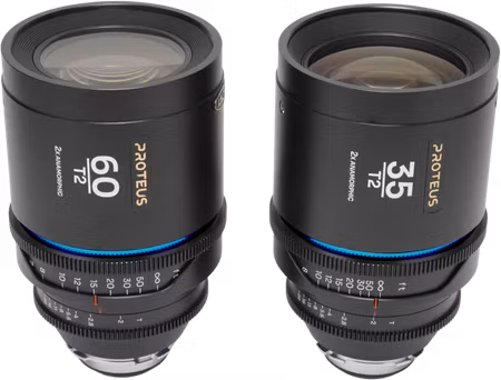 Laowa Proteus 2xAnamorphic 2-Lens Bundle Set A (35mm, 60mm) - Blue - Arri PL/Canon EF (feet)