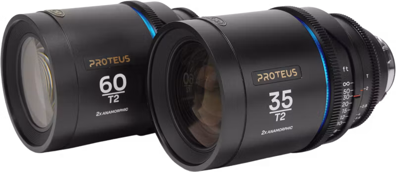 Laowa Proteus 2xAnamorphic 2-Lens Bundle Set A (35mm, 60mm) - Blue - Arri PL/Canon EF (feet)