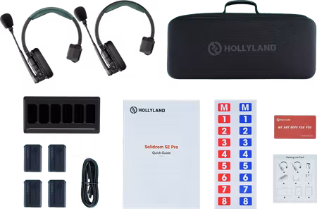 Hollyland Solidcom SE Pro- 2 Person Noise Cancelling Headset Intercom