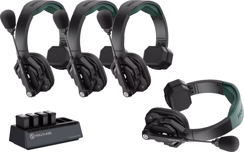 Hollyland Solidcom SE Pro- 4 Person Noise Cancelling Headset Intercom