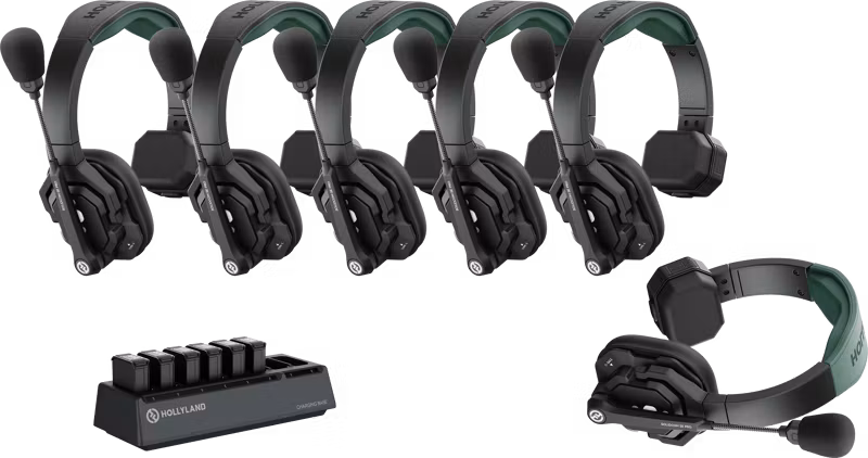 Hollyland Solidcom SE Pro- 6 Person Noise Cancelling Headset Intercom