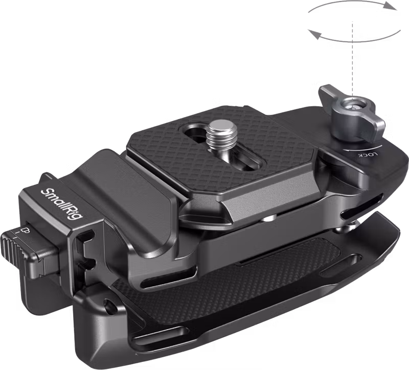 SmallRig 5053 Camera Clip with Quick Release Mount Plate Kit