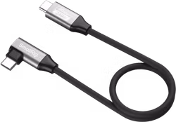 SmallRig 5075 USB-C Data Cable (Straight to Angled, 35cm (40Gbps + 240W + 8K)