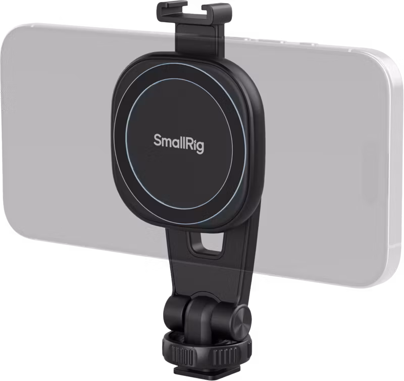 SmallRig 5283 AC-10 Attachable Phone Clamp with Cold Shoe Mount
