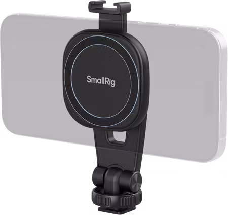 SmallRig 5283 AC-10 Attachable Phone Clamp with Cold Shoe Mount