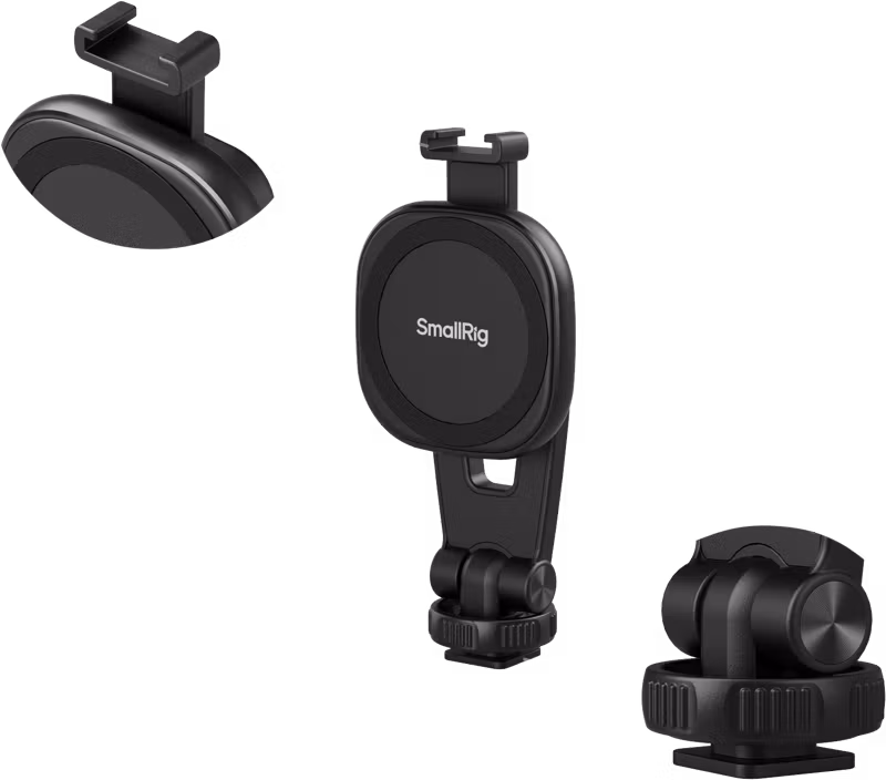 SmallRig 5283 AC-10 Attachable Phone Clamp with Cold Shoe Mount