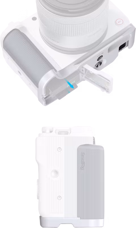 SmallRig 5430 L-Shaped Mount Plate with Handle for Canon EOS R50 V White