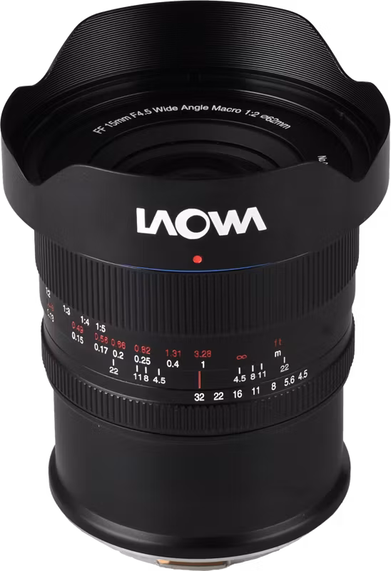 Laowa 15mm F/4.5 0.5x Wide Angle Macro Lens - L Mount