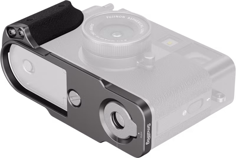 SmallRig 5217 L-Shaped Mount Plate with Silicone Handle for FUJIFILM X half Charcoal Silver