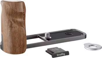 SmallRig 5394 L-Shaped Mount Plate with Wooden Handle for FUJIFILM X half Charcoal Silver
