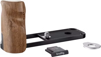 SmallRig 5224 L-Shaped Mount Plate with Wooden Handle for FUJIFILM X half Black