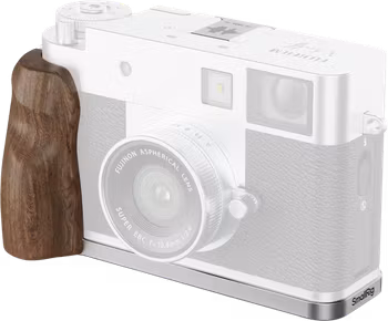 SmallRig 5223 L-Shaped Mount Plate with Wooden Handle for FUJIFILM X half Silver