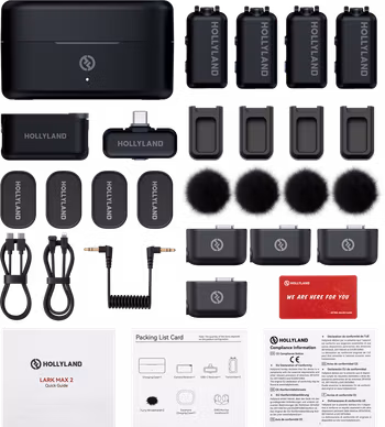 Hollyland LARK MAX 2 Combo 4-Person Version with Camera RX + USB-C RX