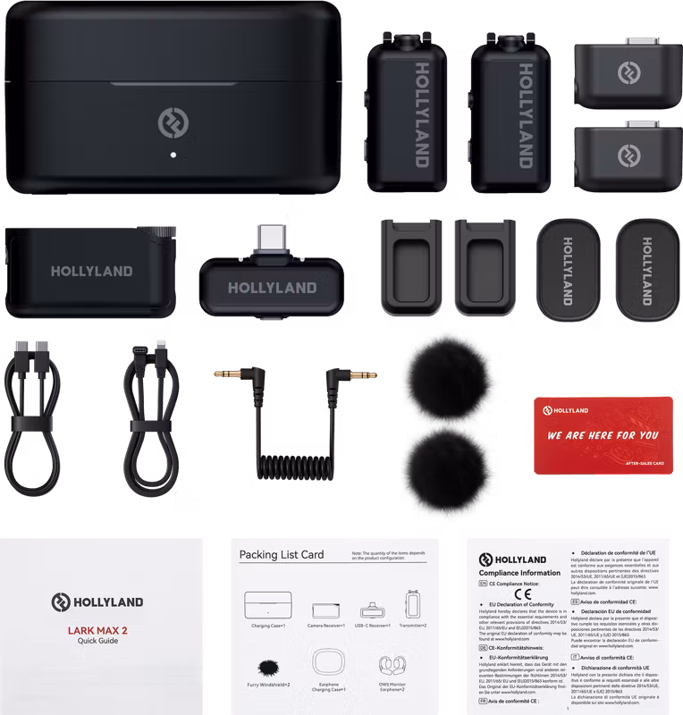 Hollyland LARK MAX 2 Combo with Camera RX + USB-C RX