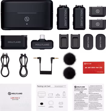 Hollyland LARK MAX 2 Combo with Camera RX + USB-C RX