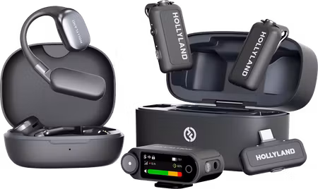 Hollyland LARK MAX 2 Ultimate Combo with OWS Monitor Earphone + Camera RX + USB-C RX