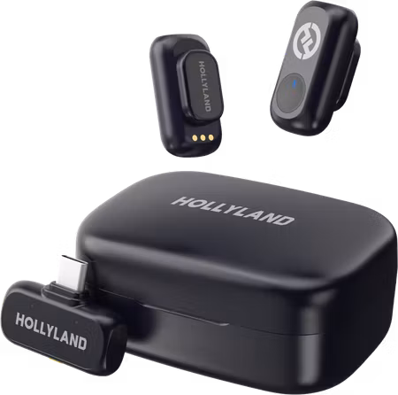 Hollyland LARK A1 Duo with USB-C RX + Charging Case